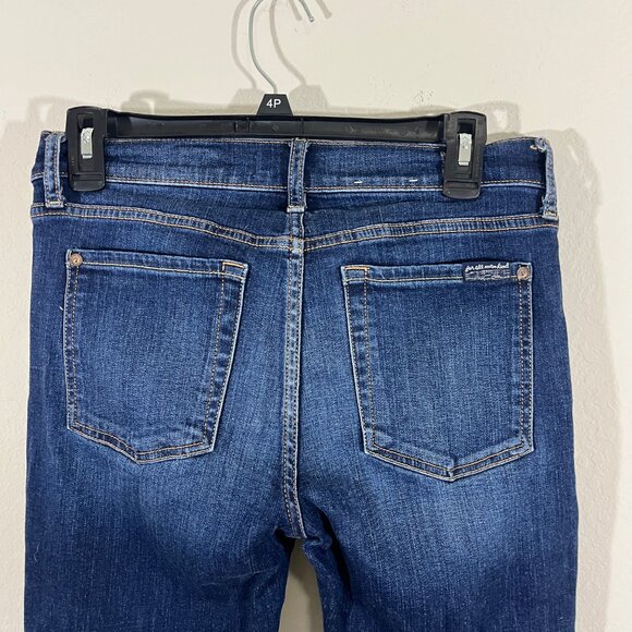 7 for all Mankind Women's B(AIR) Dark Wash Ankle Skinny Jeans Size 28 - Picture 9 of 11